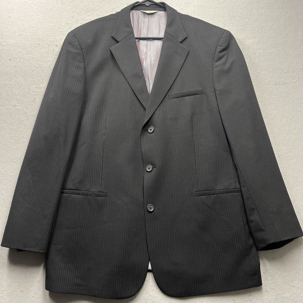 Wilke Rodriguez Blazer Men’s‎ 44R Gray Wool Sport Coat Reflective Lining